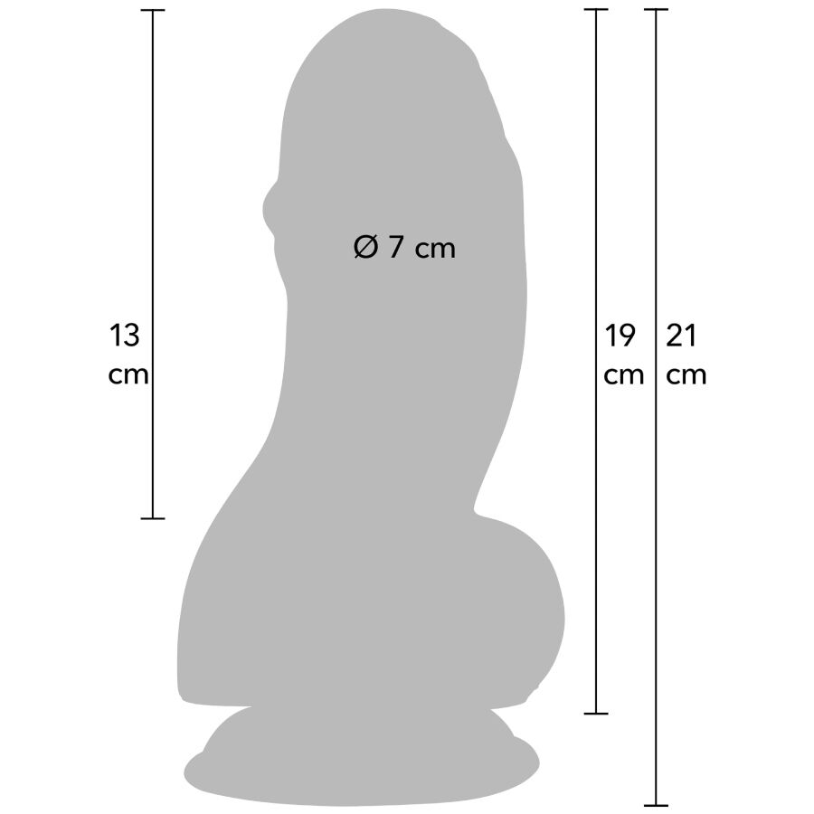 HIDDEN DESIRE - INFERNO FAT BOYS DILDO 19 CM - OMerotics