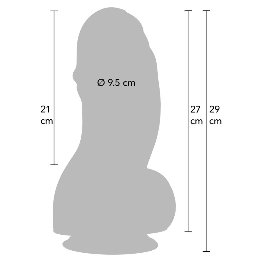 HIDDEN DESIRE - INFERNO FAT BOYS DILDO 27 CM - OMerotics