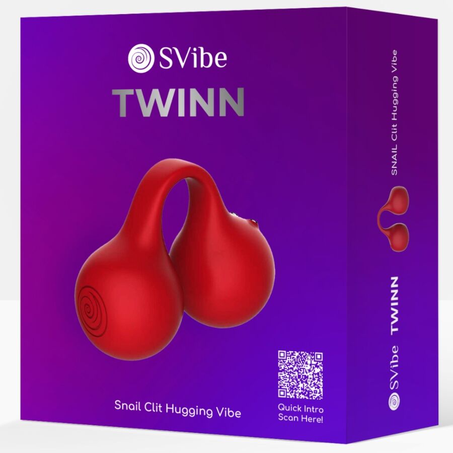 SNAIL VIBE - TWINN VIBRADOR DE DEDO CEREZA - OMerotics