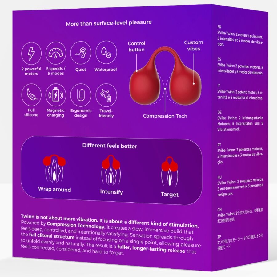 SNAIL VIBE - TWINN VIBRADOR DE DEDO CEREZA - OMerotics