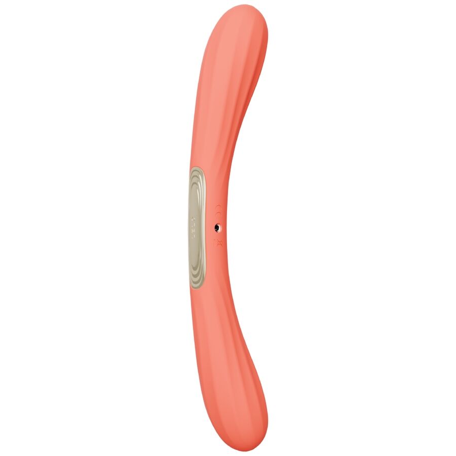 LELO - BOOMERANG VIBRADOR DE DOBLE EXTREMO ROJO CORAL - OMerotics