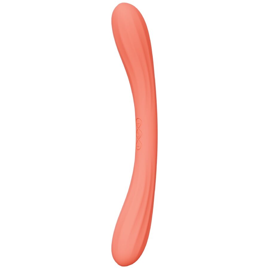 LELO - BOOMERANG VIBRADOR DE DOBLE EXTREMO ROJO CORAL - OMerotics