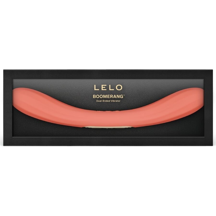 LELO - BOOMERANG VIBRADOR DE DOBLE EXTREMO ROJO CORAL - OMerotics