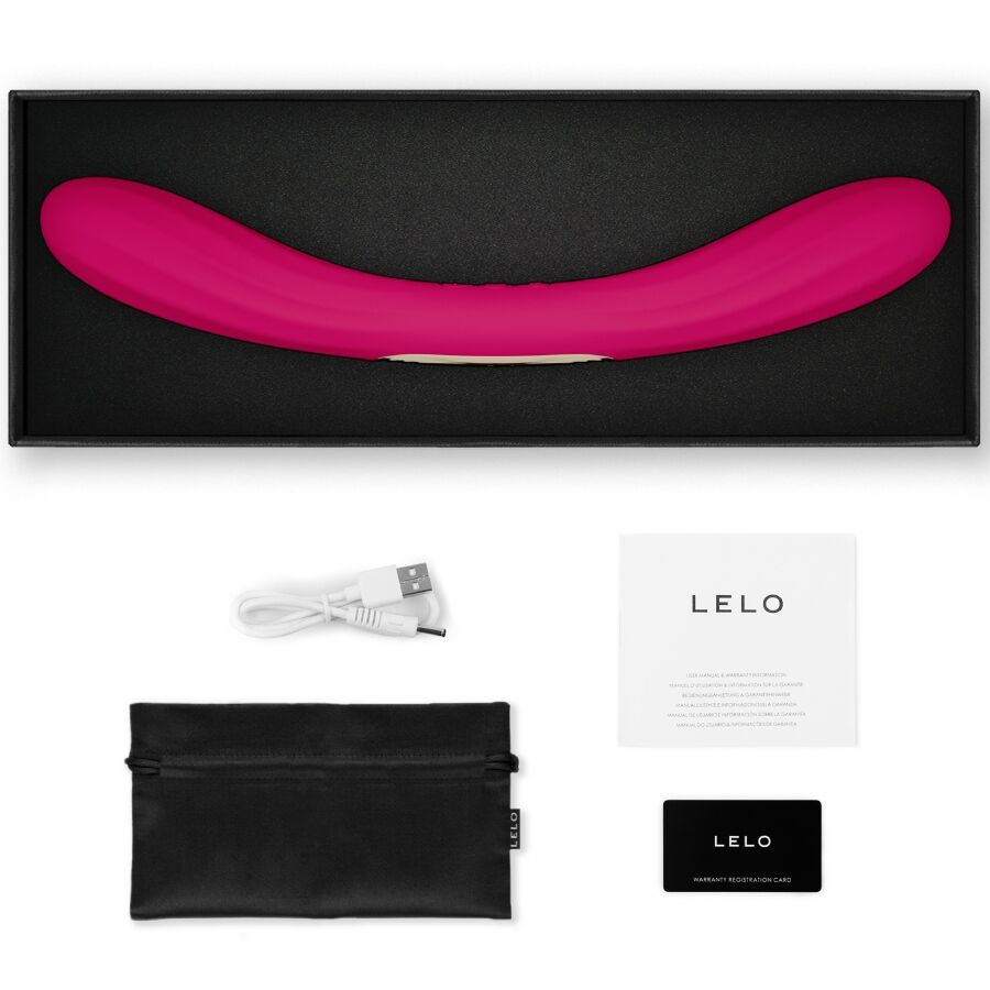 LELO - BOOMERANG VIBRADOR DE DOBLE EXTREMO CEREZA - OMerotics
