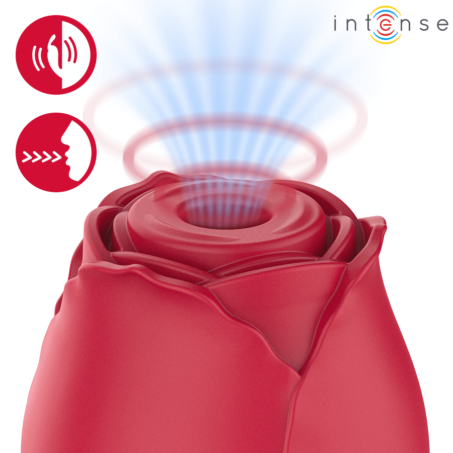 INTENSE - CAMELLIA ROSA SUCCIONADORA DE CLÍTORIS POR ONDAS BURDEOS - OMerotics