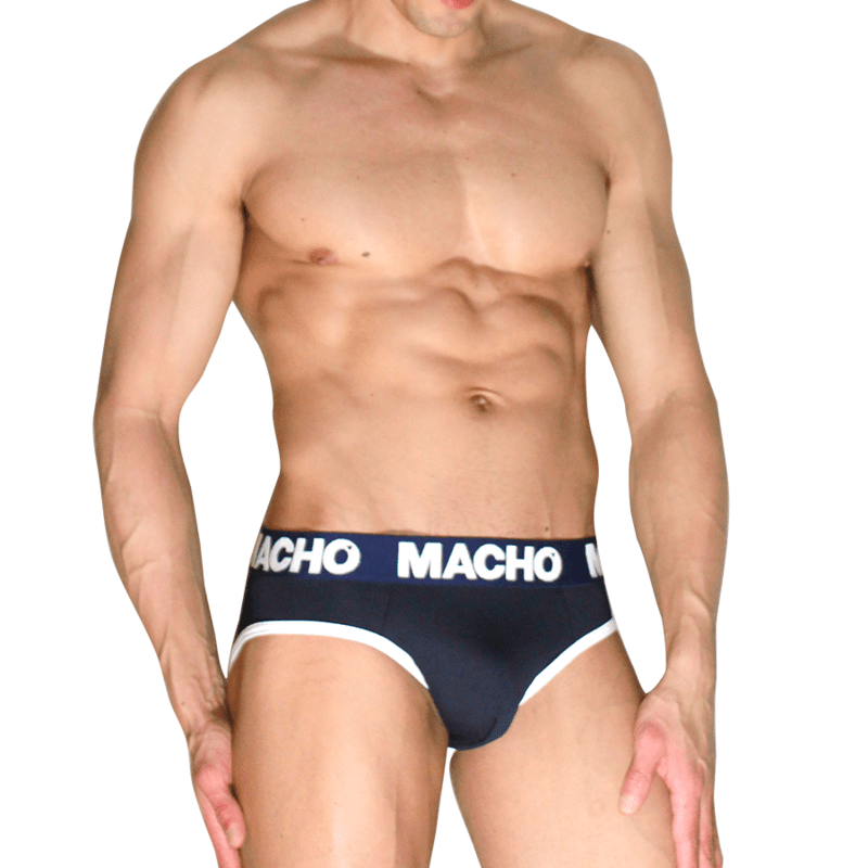 MACHO - MCH008 SLIP CLÁSICO AZUL MARINO M - OMerotics