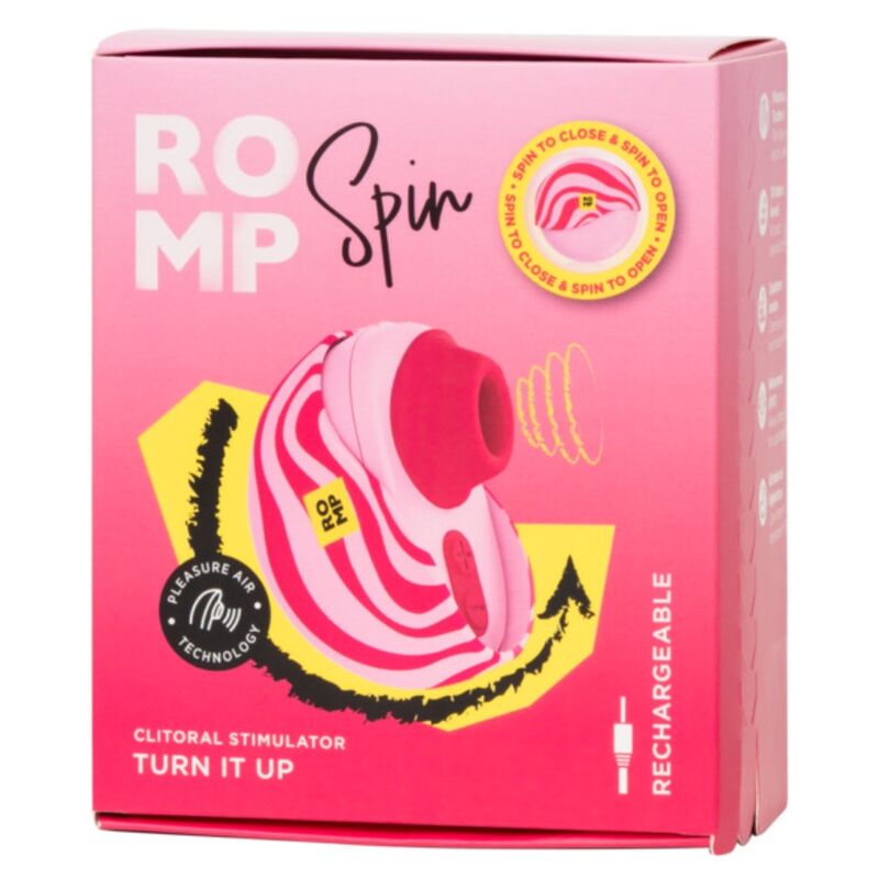 ROMP - SPIN SUCCIONADOR DE CLÍTORIS APERTURA Y CIERRE GIRATORIO - OMerotics