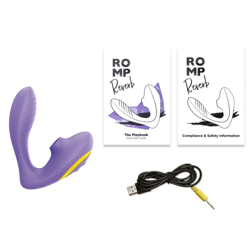 ROMP - REVERB ESTIMULADOR PUNTO G Y SUCCIONADOR DE CLÍTORIS LILA - OMerotics