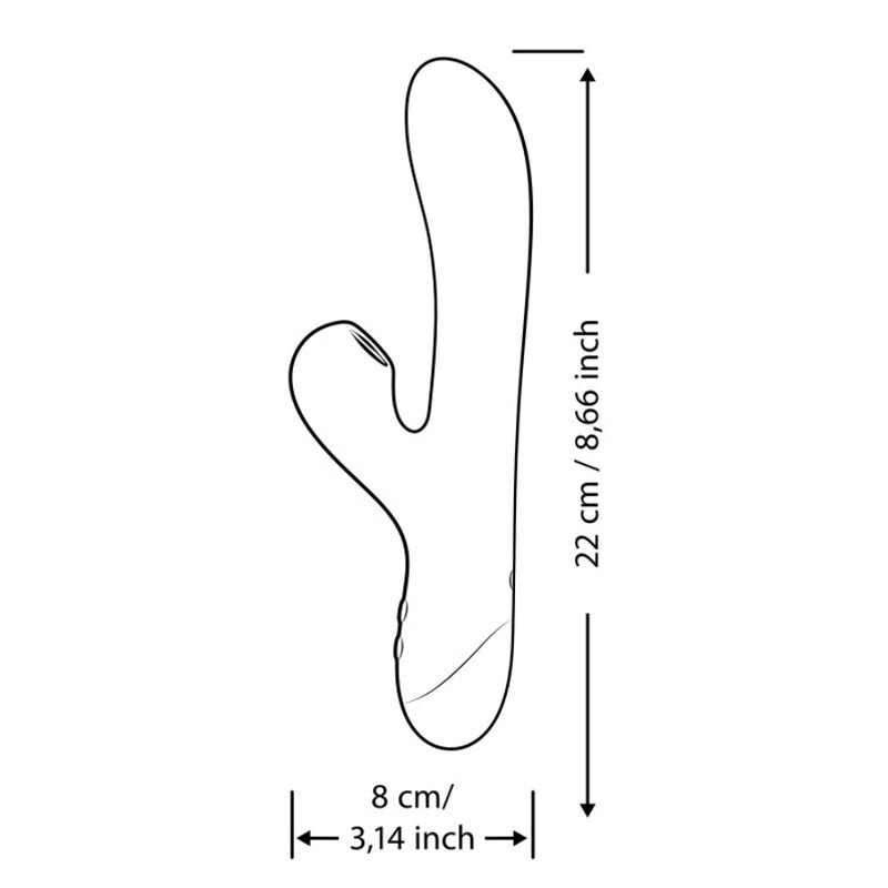 ROMP - PULSE VIBRADOR RABBIT DUAL PUNTO G AZUL ELÉCTRICO - OMerotics