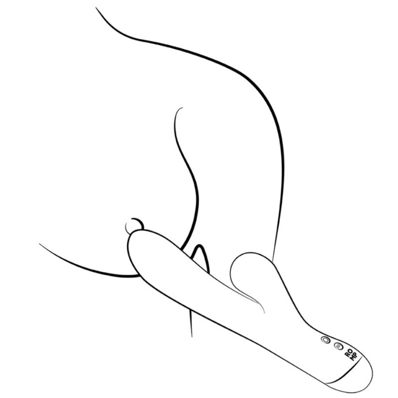 ROMP - PULSE VIBRADOR RABBIT DUAL PUNTO G AZUL ELÉCTRICO - OMerotics