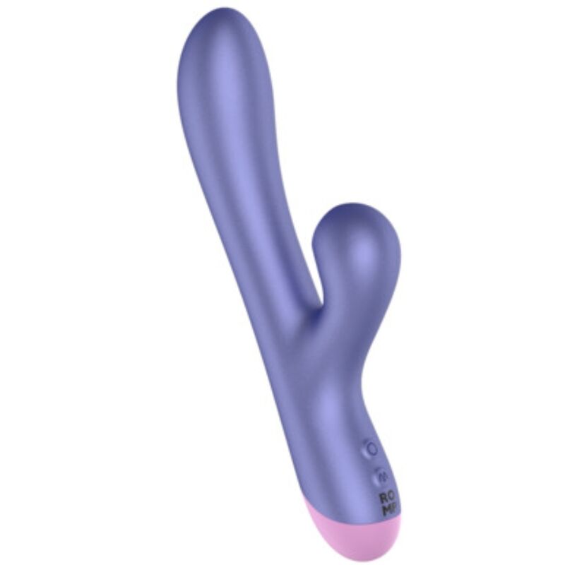 ROMP - PULSE VIBRADOR RABBIT DUAL PUNTO G AZUL ELÉCTRICO - OMerotics