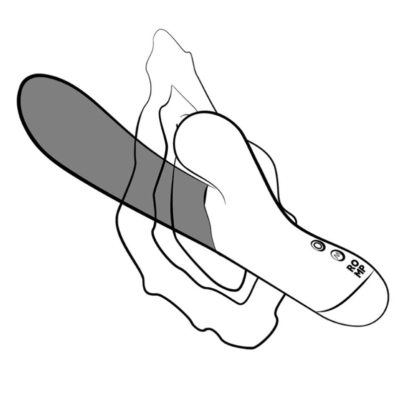 ROMP - PULSE VIBRADOR RABBIT DUAL PUNTO G AZUL ELÉCTRICO - OMerotics