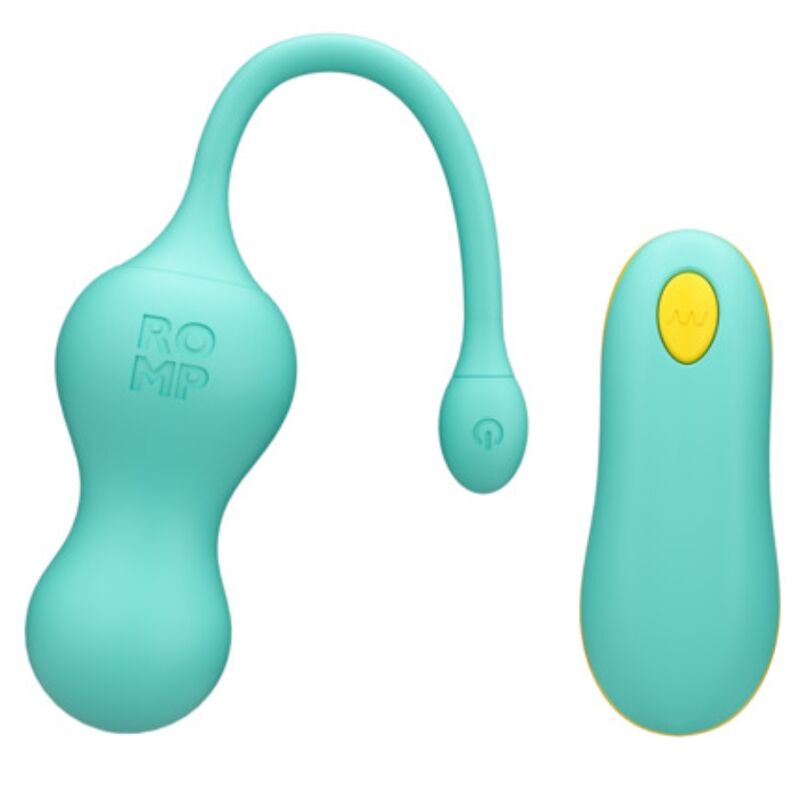 ROMP - CELLO HUEVO VIBRADOR MULTIFUNCIÓN TURQUESA CONTROL REMOTO - OMerotics