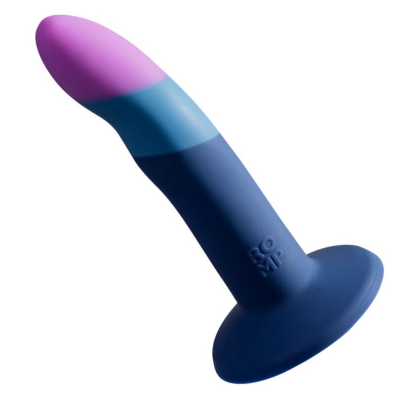 ROMP - PICCOLO DILDO SILICONA CON VENTOSA TRICOLOR 14 CM - OMerotics
