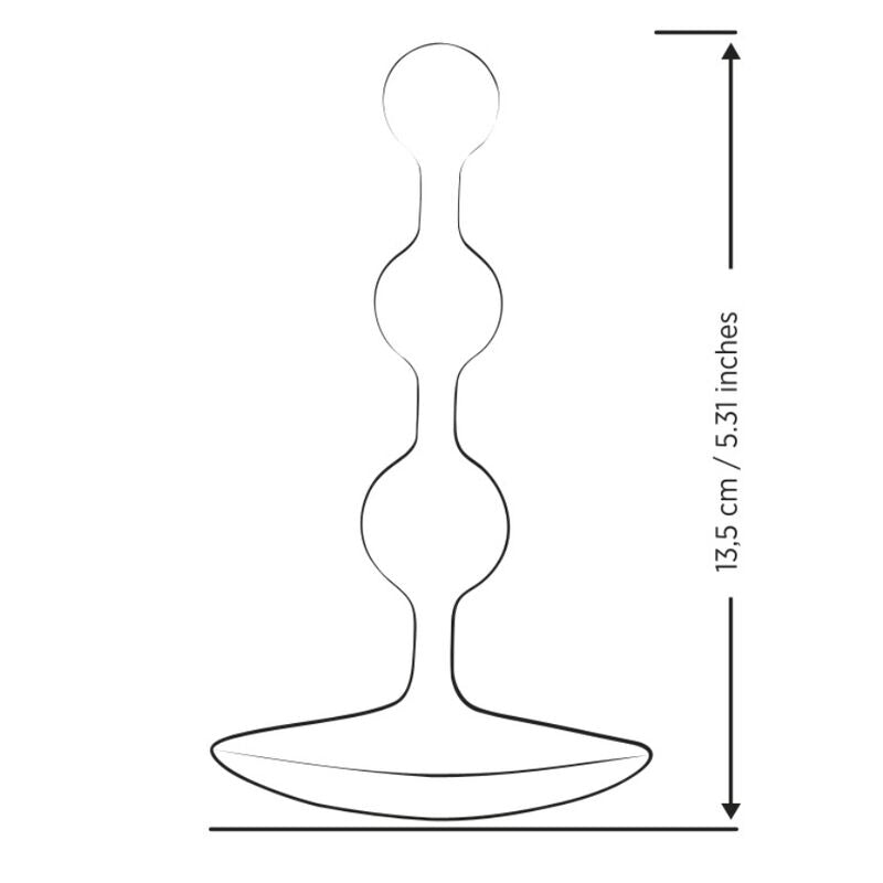 ROMP - AMP PURPLE BOLAS ANALES FLEXIBLES DE SILICONA 12,5 CM MORADO - OMerotics