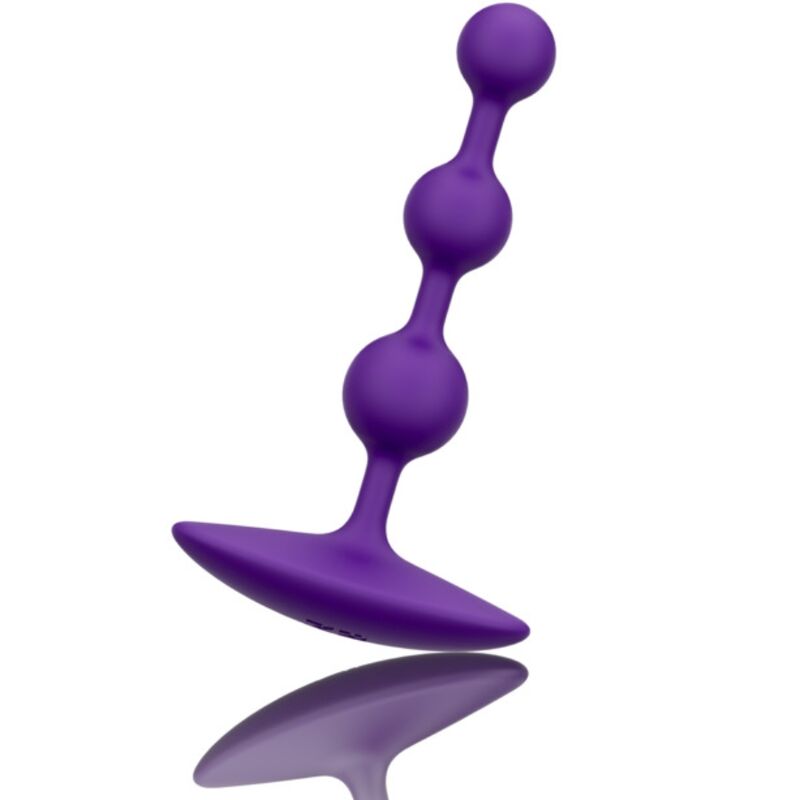 ROMP - AMP PURPLE BOLAS ANALES FLEXIBLES DE SILICONA 12,5 CM MORADO - OMerotics