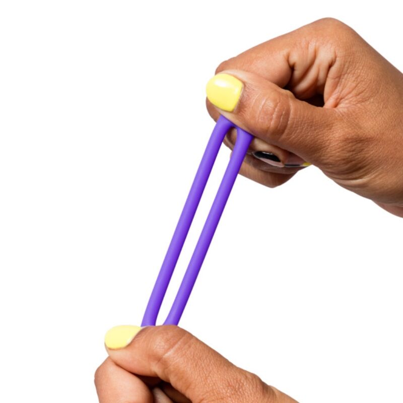ROMP - REMIX TRIO SET DE 3 ANILLOS PARA PENE SILICONA MORADO - OMerotics