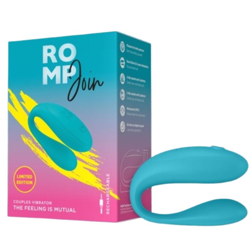 ROMP - JOIN VIBRADOR PARA PAREJAS TURQUESA - OMerotics
