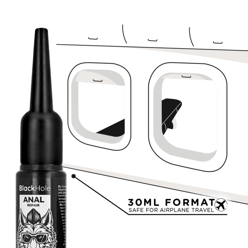 BLACK HOLE - APLICADOR DE LUBRICANTE ANAL TALLA S 30 ML - OMerotics