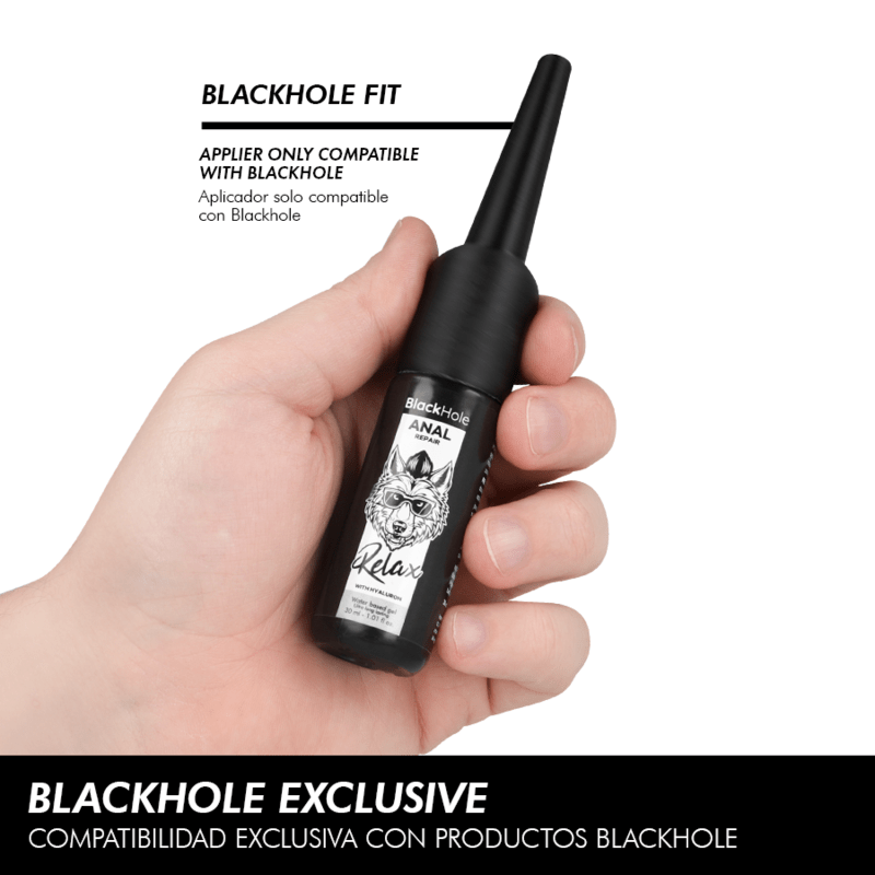 BLACK HOLE - APLICADOR DE LUBRICANTE ANAL TALLA S 30 ML - OMerotics