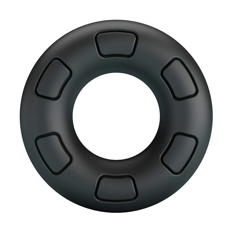 CRAZY BULL - BERTRAM ANILLO PARA PENE SUPER SOFT SILICONA NEGRO - OMerotics
