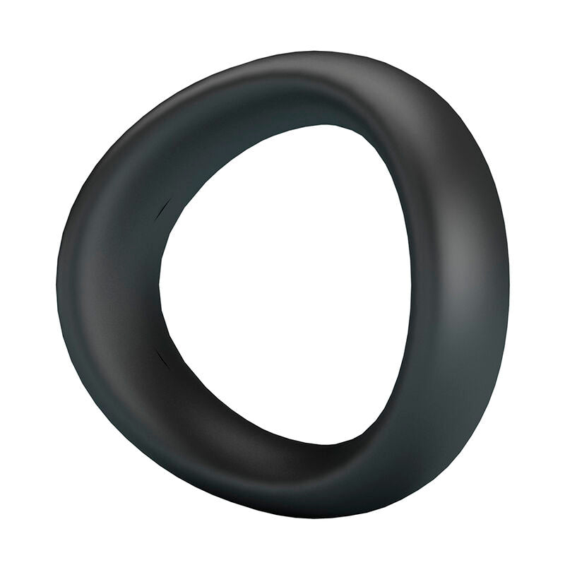 CRAZY BULL - VALEN ANILLO PARA PENE ERGONÓMICO SILICONA NEGRO - OMerotics