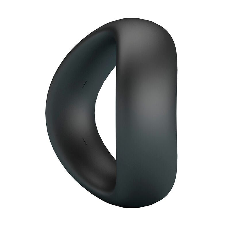 CRAZY BULL - VALEN ANILLO PARA PENE ERGONÓMICO SILICONA NEGRO - OMerotics