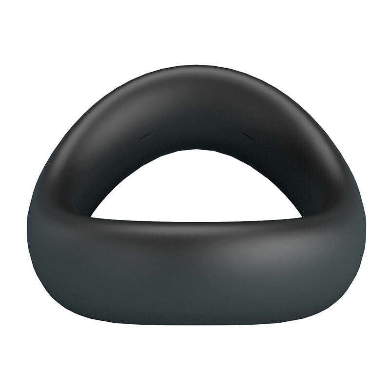 CRAZY BULL - VALEN ANILLO PARA PENE ERGONÓMICO SILICONA NEGRO - OMerotics