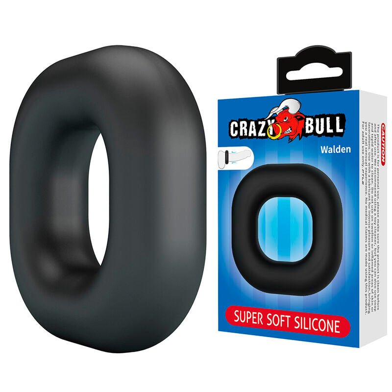 CRAZY BULL - WALDEN ANILLO PARA PENE SUPER SOFT SILICONA NEGRO - OMerotics