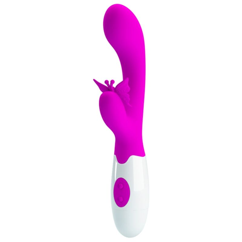 PRETTY LOVE - BUTTERFLY KISS VIBRADOR RABBIT 30 FUNCIONES MORADO - OMerotics