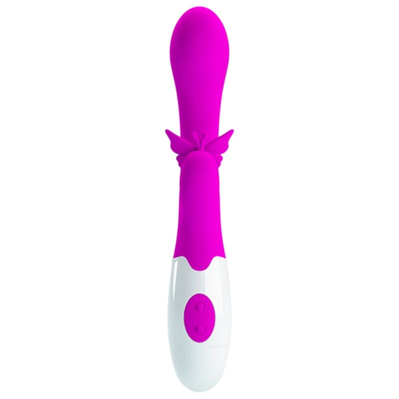 PRETTY LOVE - BUTTERFLY KISS VIBRADOR RABBIT 30 FUNCIONES MORADO - OMerotics