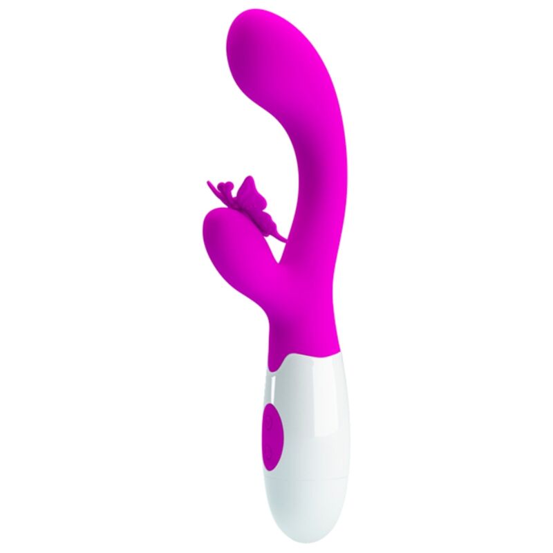 PRETTY LOVE - BUTTERFLY KISS VIBRADOR RABBIT 30 FUNCIONES MORADO - OMerotics