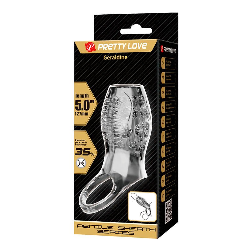 PRETTY LOVE - GERALDINE FUNDA ENGROSADORA TEXTURIZADA TRANSPARENTE - OMerotics