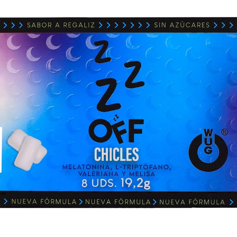 WUG Off - El chicle funcional que te ayuda a relajarte y dormir mejor BLISTER 8 UDS - OMerotics