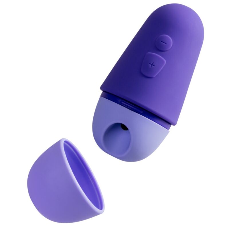 ROMP - FREE X ESTIMULADOR DE CLÍTORIS CON TAPA 10 NIVELES RECARGABLE MORADO - OMerotics