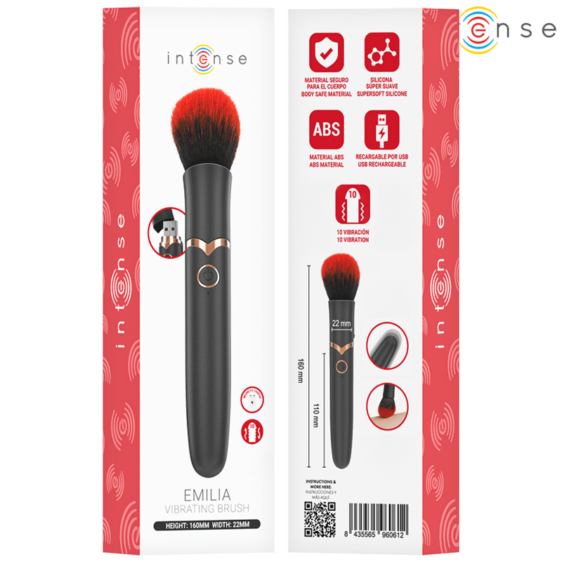 INTENSE - EMILIA VIBRADOR BROCHA 10 VIBRACIONES 16 CM - OMerotics