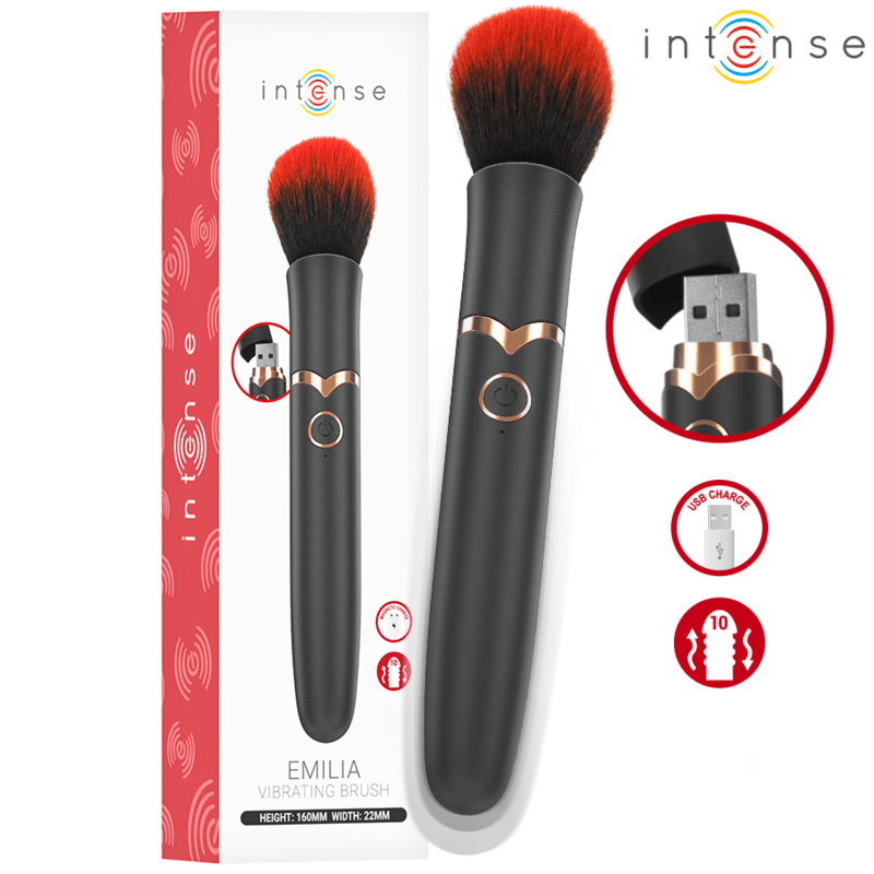 INTENSE - EMILIA VIBRADOR BROCHA 10 VIBRACIONES 16 CM - OMerotics