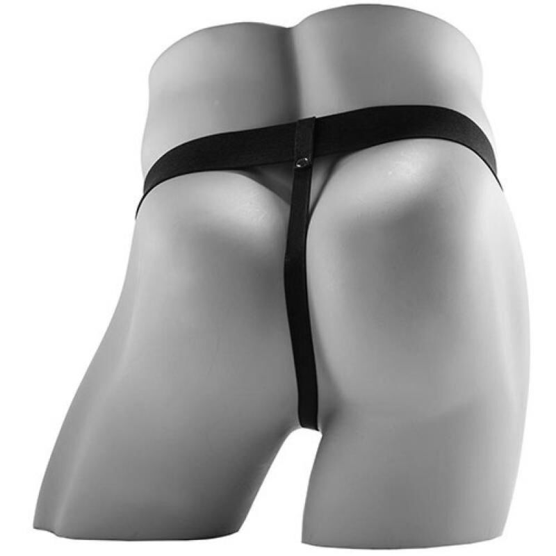 FETISH FANTASY SERIES - STRAP ON HUECO REALISTA VIBRADOR CON TESTÍCULOS 17,8 CM - OMerotics