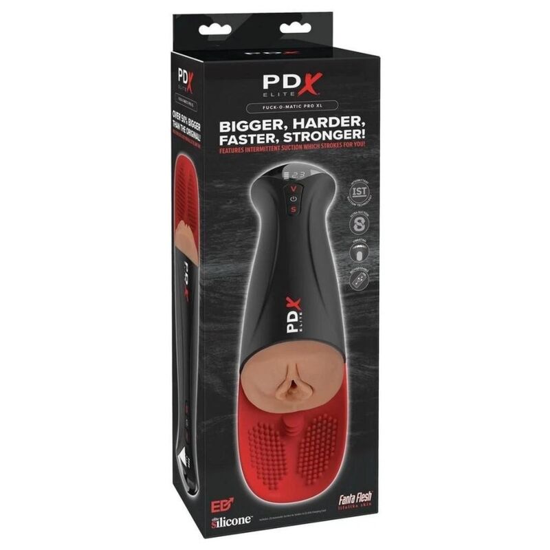 PDX ELITE - MASTURBADOR AUTOMÁTICO FAP-O-MATIC PRO XL VIBRADOR MARRÓN 34.9 CM - OMerotics