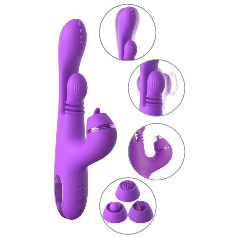 FANTASY FOR HER - VIBRADOR RABBIT INTIMOTION PULSE PRO VIBE MORADO - OMerotics