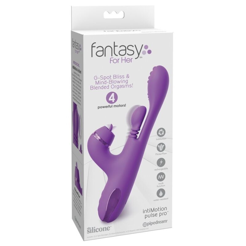 FANTASY FOR HER - VIBRADOR RABBIT INTIMOTION PULSE PRO VIBE MORADO - OMerotics