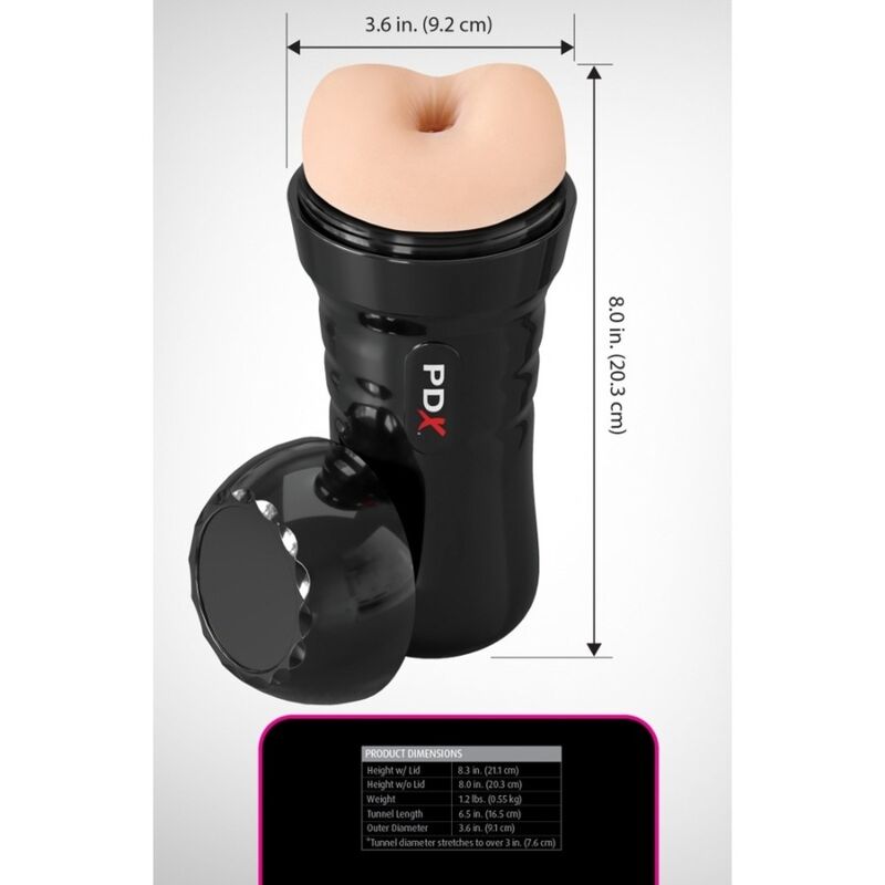 PDX EXTREME - MASTURBADOR ANO WET BUSSIES SUPER BANGIN' BUTTHOLE 20.8 CM - OMerotics