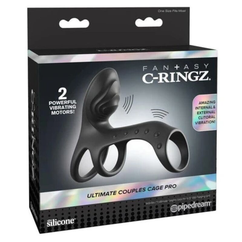 FANTASY C-RINGZ - ANILLO VIBRADOR PARA PAREJAS ULTIMATE COUPLES CAGE PRO 19.5 CM - OMerotics
