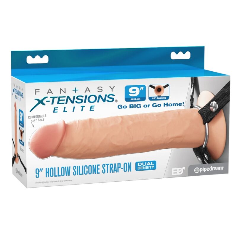 FANTASY X-TENSIONS - ARNÉS CON DILDO HUECO REALÍSTICO ELITE 24.1 CM - OMerotics