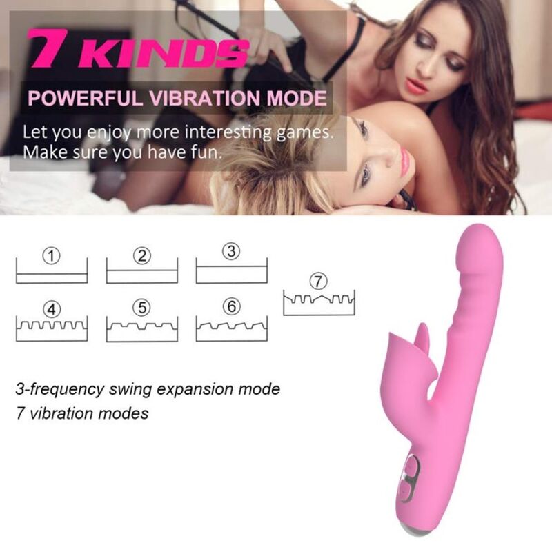 NALONE - T-MAY VIBRADOR RABBIT CON EMPUJE Y MOVIMIENTO OSCILANTE - OMerotics