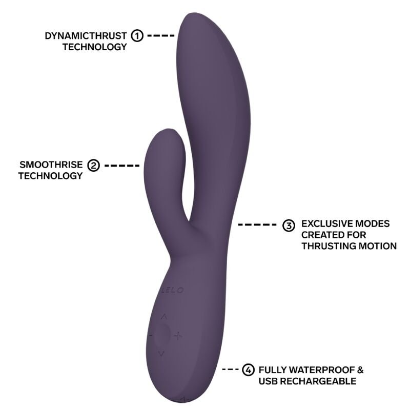 LELO - INA THRUST VIBRADOR RABBIT CON EMPUJE MORADO - OMerotics