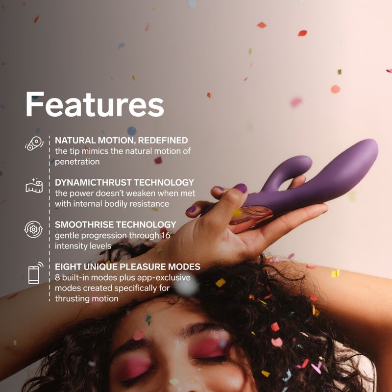 LELO - INA THRUST VIBRADOR RABBIT CON EMPUJE MORADO - OMerotics