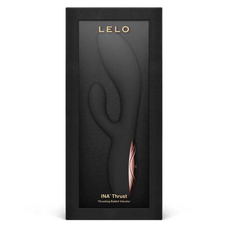 LELO - INA THRUST VIBRADOR RABBIT CON EMPUJE NEGRO - OMerotics