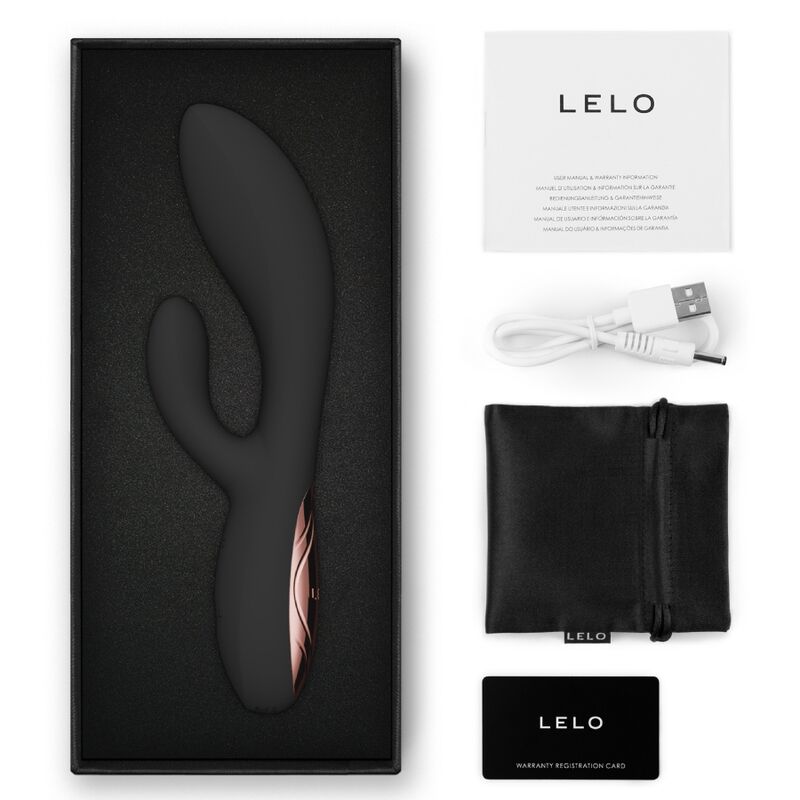 LELO - INA THRUST VIBRADOR RABBIT CON EMPUJE NEGRO - OMerotics