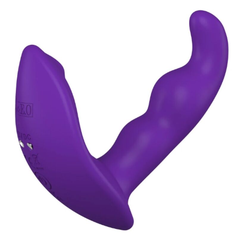 SHE.E.O - ESTIMULADOR ANAL VIBRADOR ROTATIVO CON CONTROL REMOTO MORADO - OMerotics